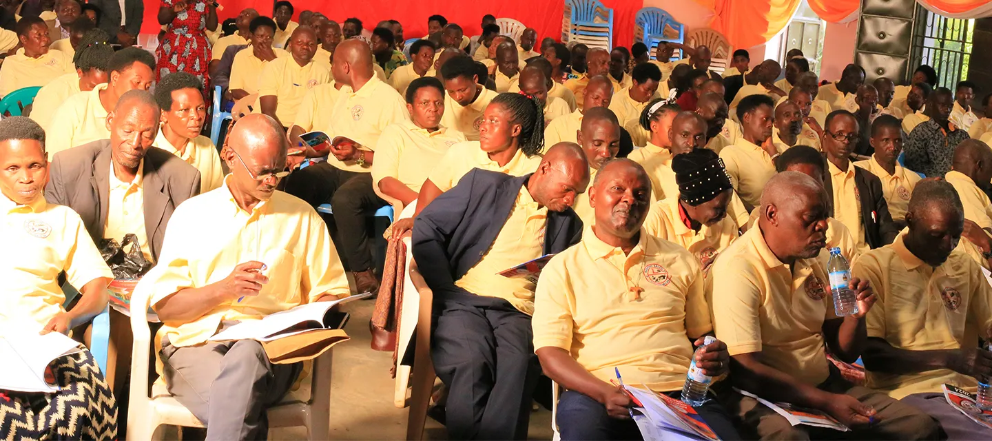 Kishenyi SACCO members at the AGM